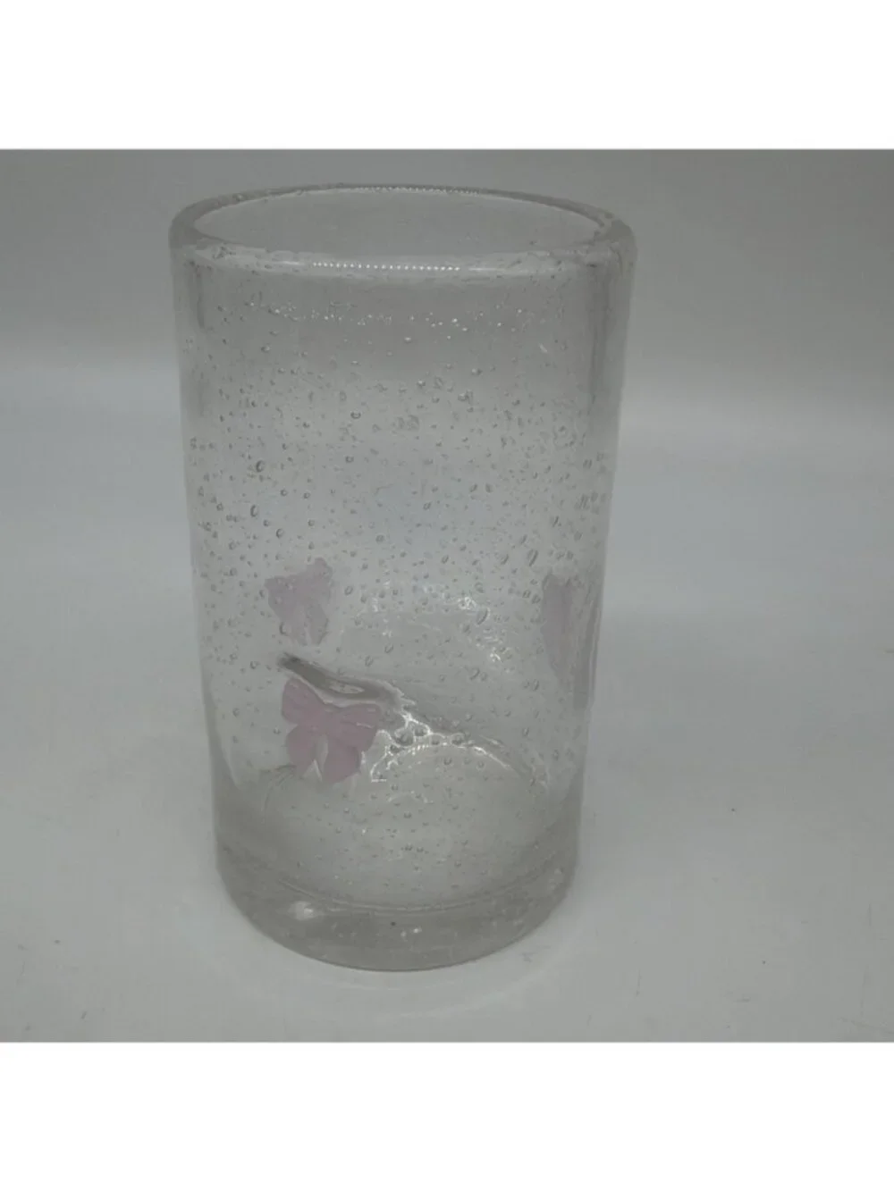 Icon Emoji Bubble Glass Drinking Glasses Tumblers 5” Tall Pepper Rainbow Melon